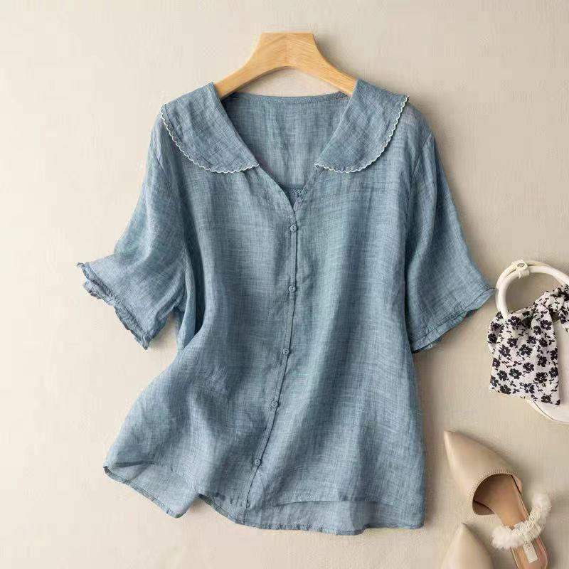 Women's Scalloped Collar Blouse