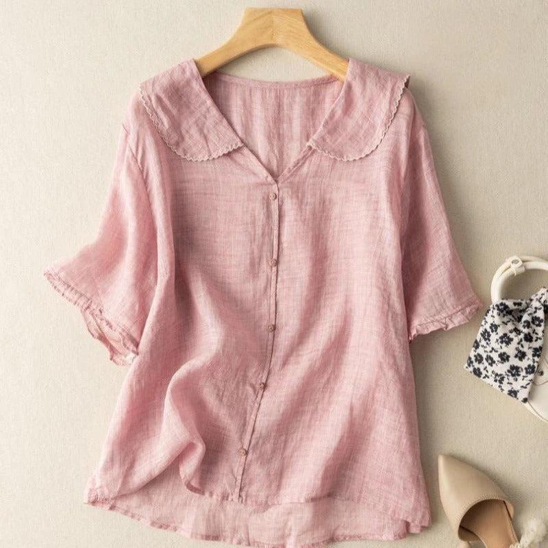 Women's Scalloped Collar Blouse